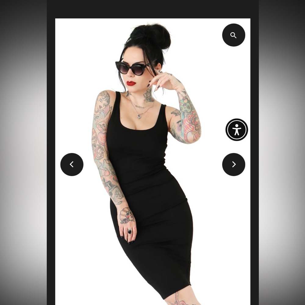 Foxblood posh little black dress 3x